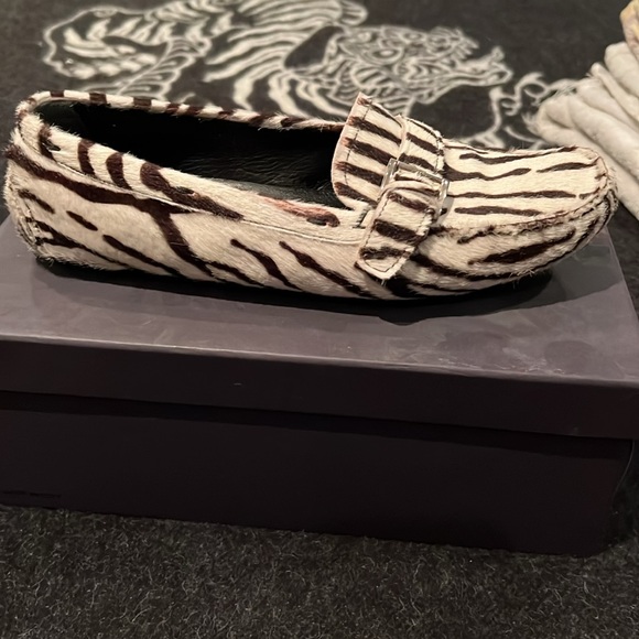 Prada driving loafers , size 39, St.Tigre , Bianca/nero - Picture 2 of 5